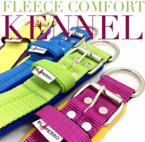 Vastag, bélelt nyakörv, El Perro, kennel változat