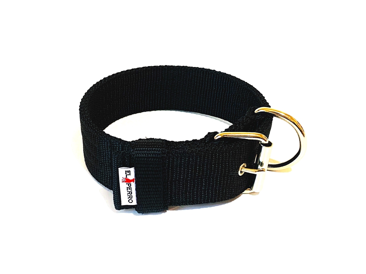 Extra erős kutya nyakörv, El Perro Extra erős nyakörv, fekete