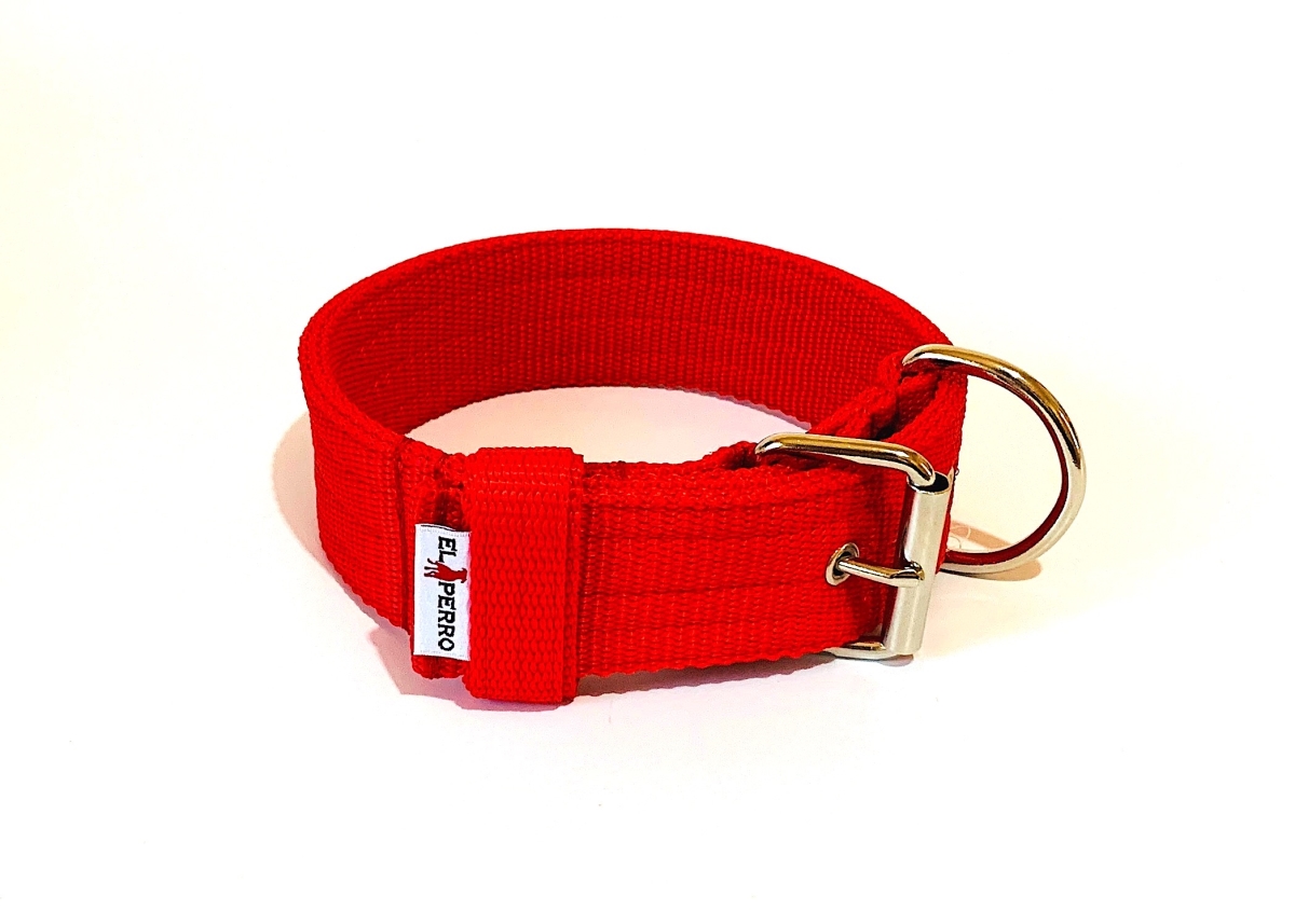 Extra erős kutya nyakörv, El Perro Extra erős nyakörv, piros