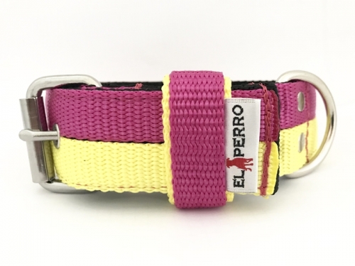 El Perro két színű kennel nyakörv, 4 cm