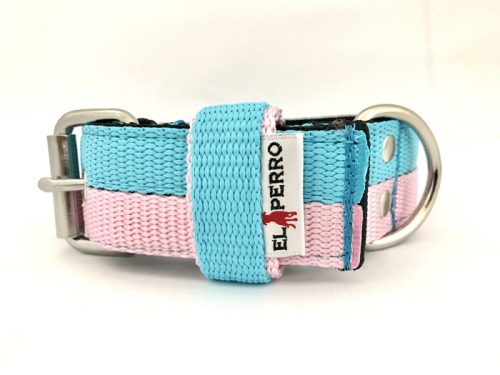 El Perro két színű kennel nyakörv, 4 cm