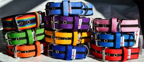 El Perro csíkos nyakörv, 4 cm széles