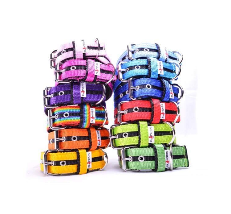 El Perro csíkos nyakörv, 4 cm széles El Perro csíkos nyakörv, 4 cm széles