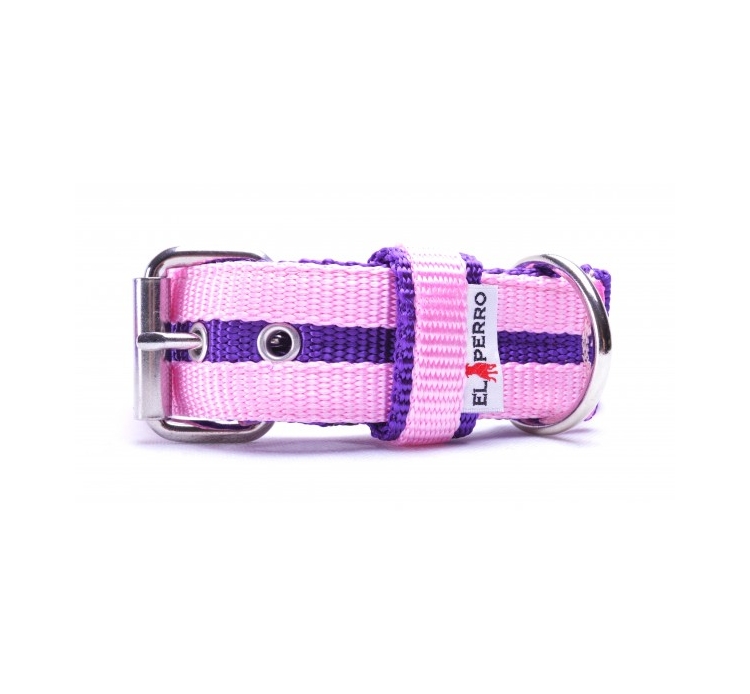 El Perro csíkos nyakörv, 4 cm széles