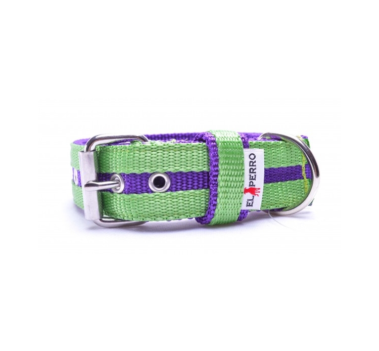 El Perro csíkos nyakörv, 4 cm széles