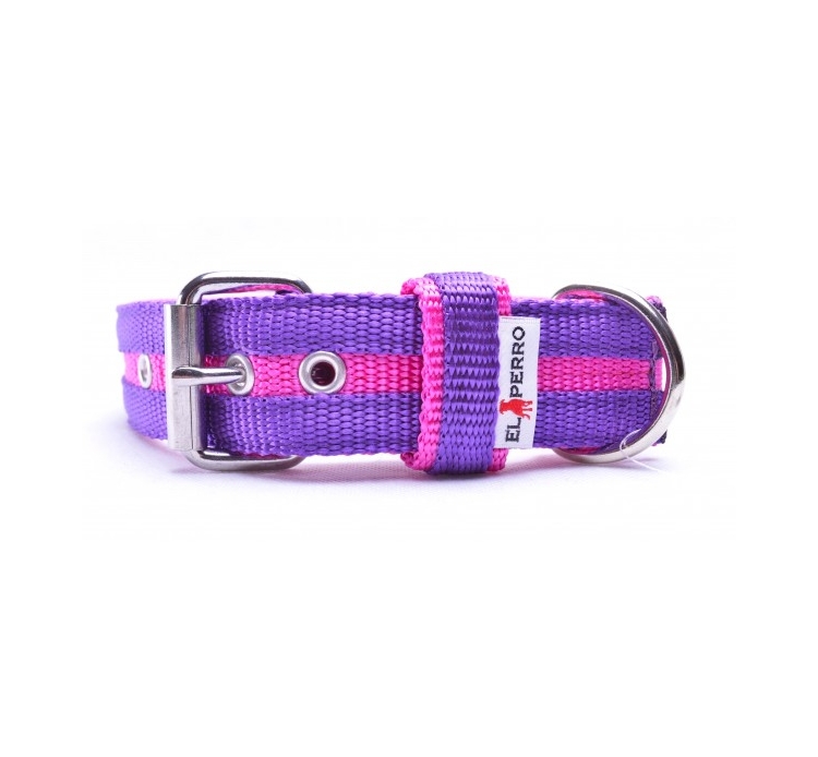 El Perro csíkos nyakörv, 4 cm széles