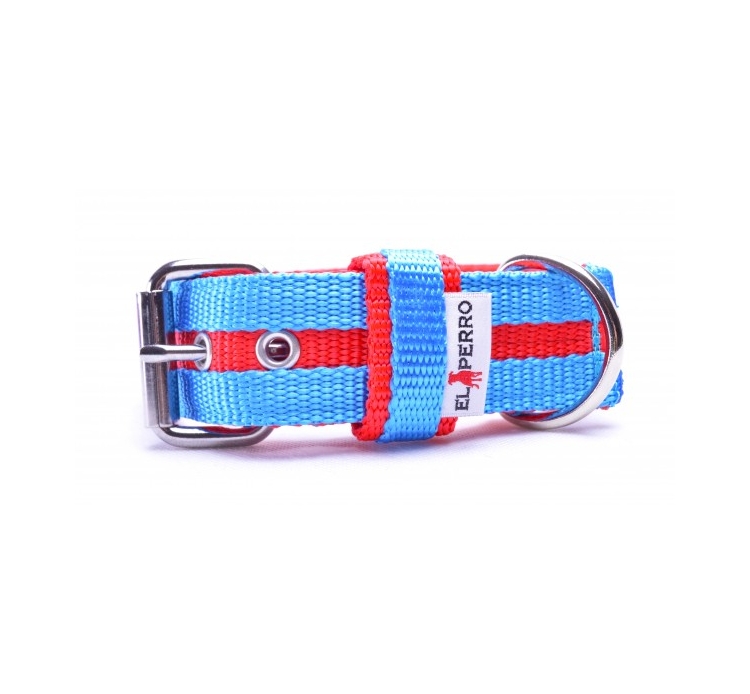 El Perro csíkos nyakörv, 4 cm széles