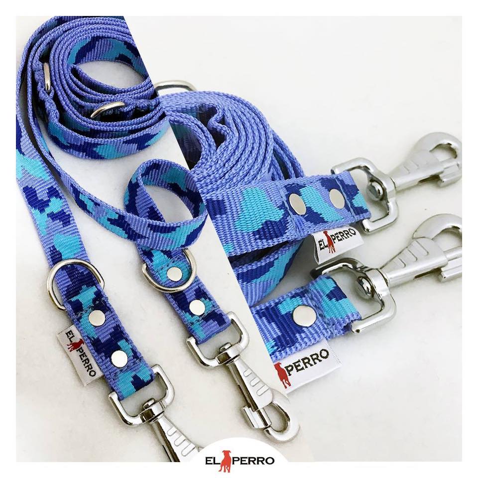 5 cm széles El Perro terepszínű erős nyakörv