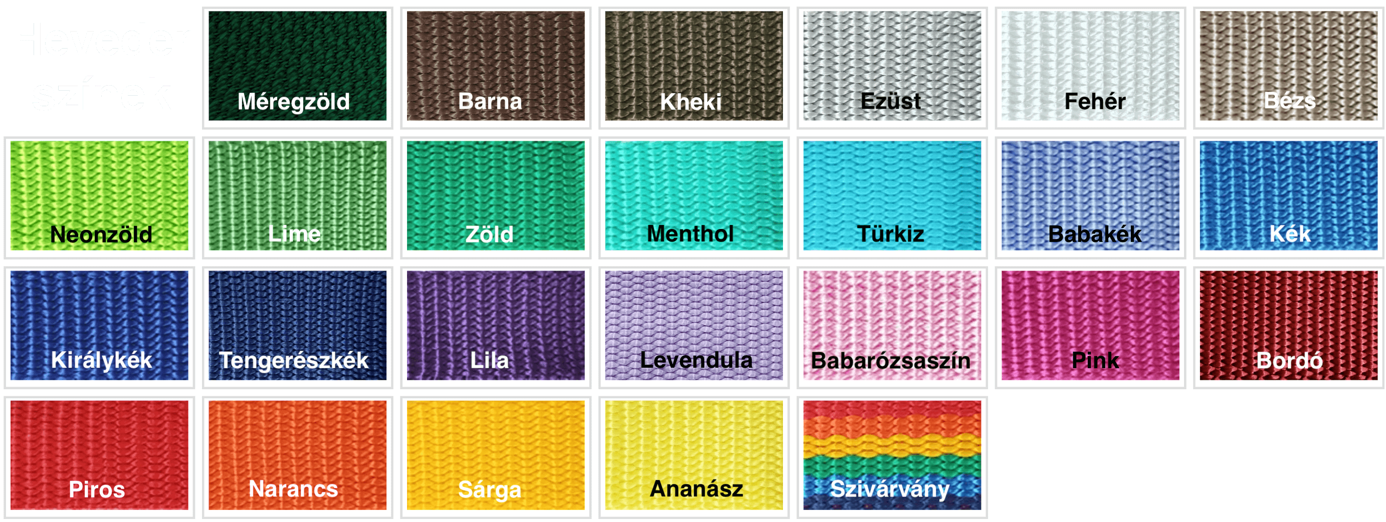 3 cm széles El Perro béléses nyakörv El Perro heveder színek