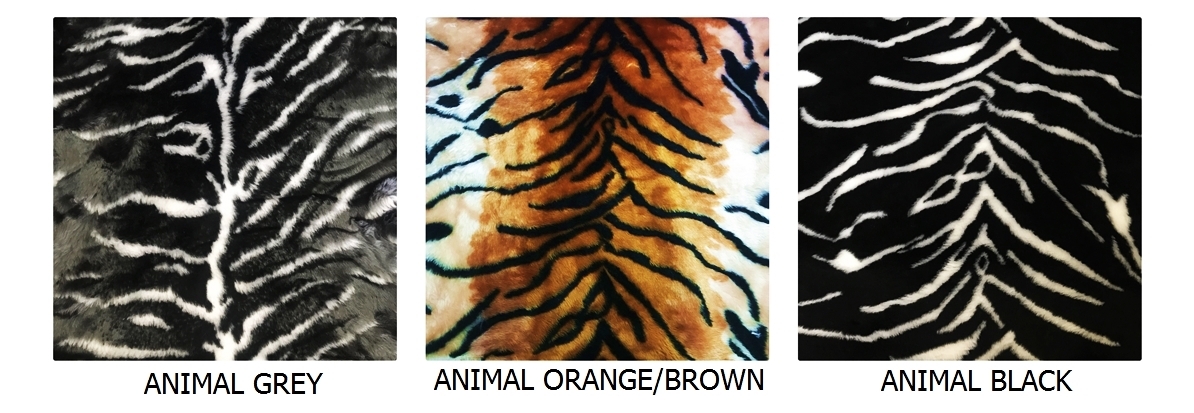 Szőrös nyakörv, El Perro, 4 cm El Perro állatszőr mintájú bélések