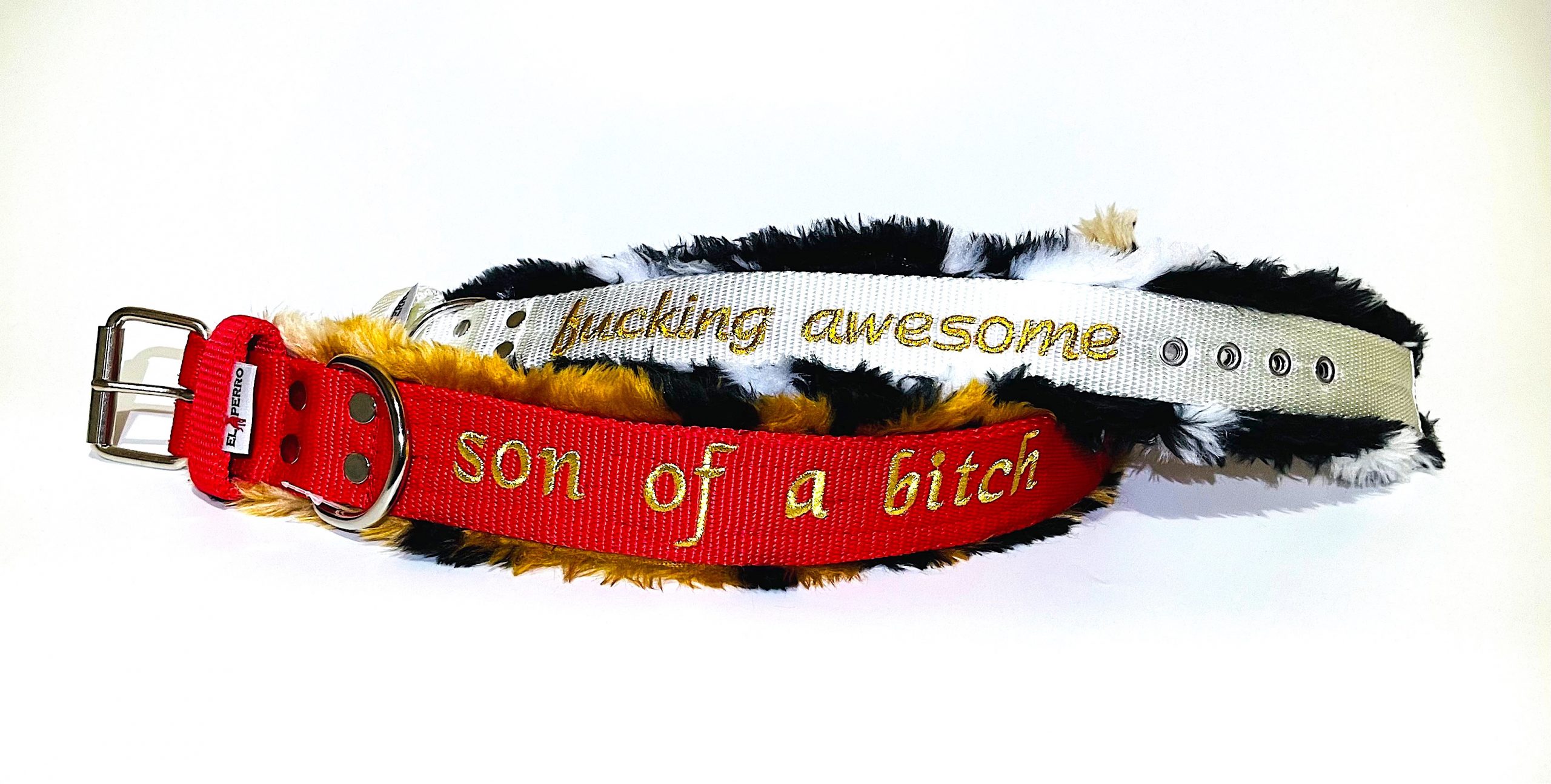 Szőrös nyakörv, El Perro, 4 cm