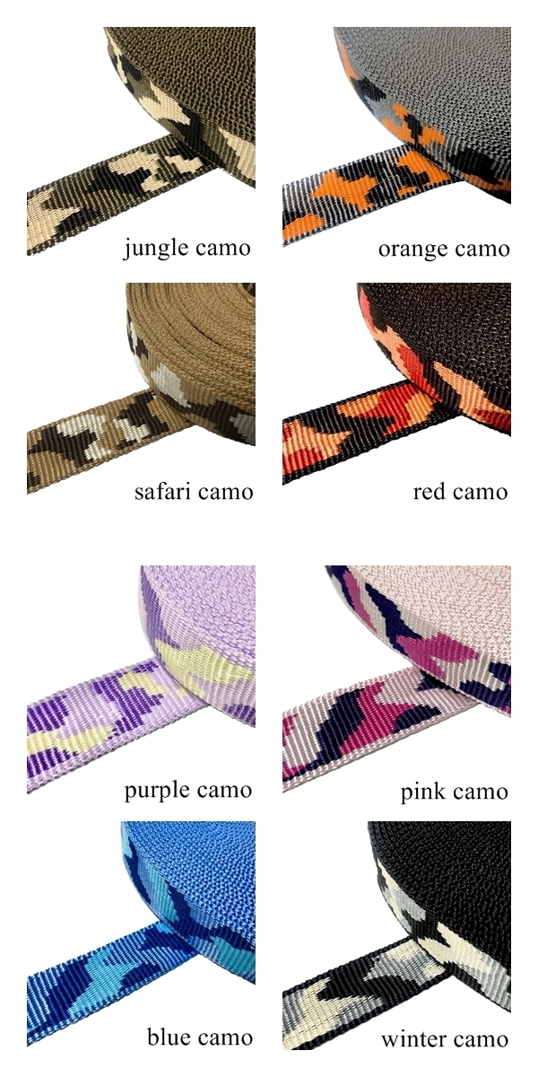 Terepszínű csíkos nyakörv, El Perro, 4 cm széles El Perro terepszínek