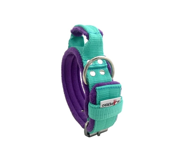 Fogós bélelt nyakörv, El Perro, 4 cm széles