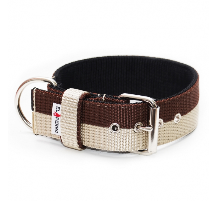Két színű El Perro nyakörv, 5 cm