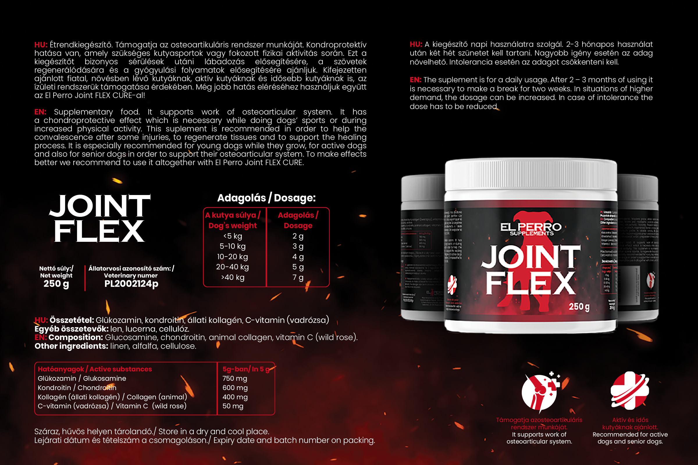 Kutya ízületvédő porcerősítő, El Perro Joint flex