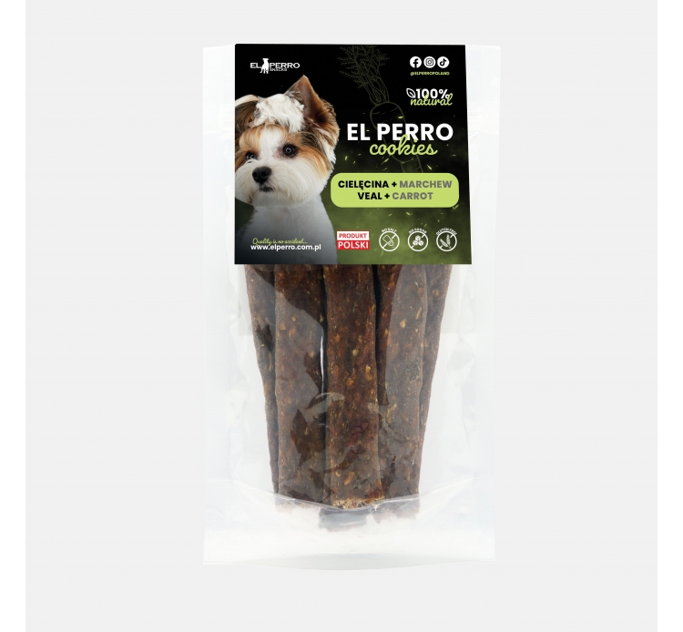 Jutalomfalat kutyáknak, borjú+répa